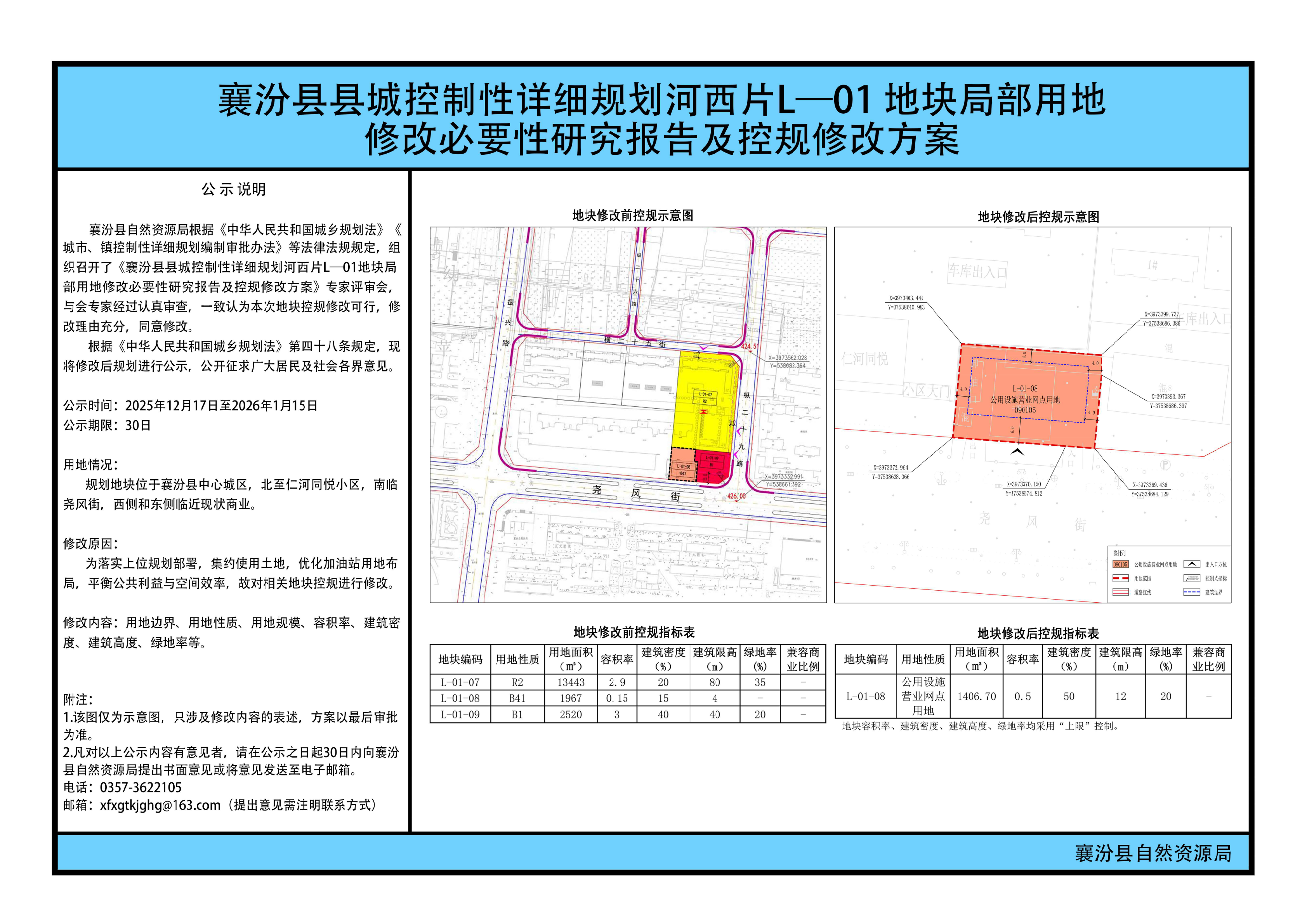 襄汾县县城控制性详细规划河西片L-01地块局部用地修改必要性研究报告及控规修改方案公示_00.png